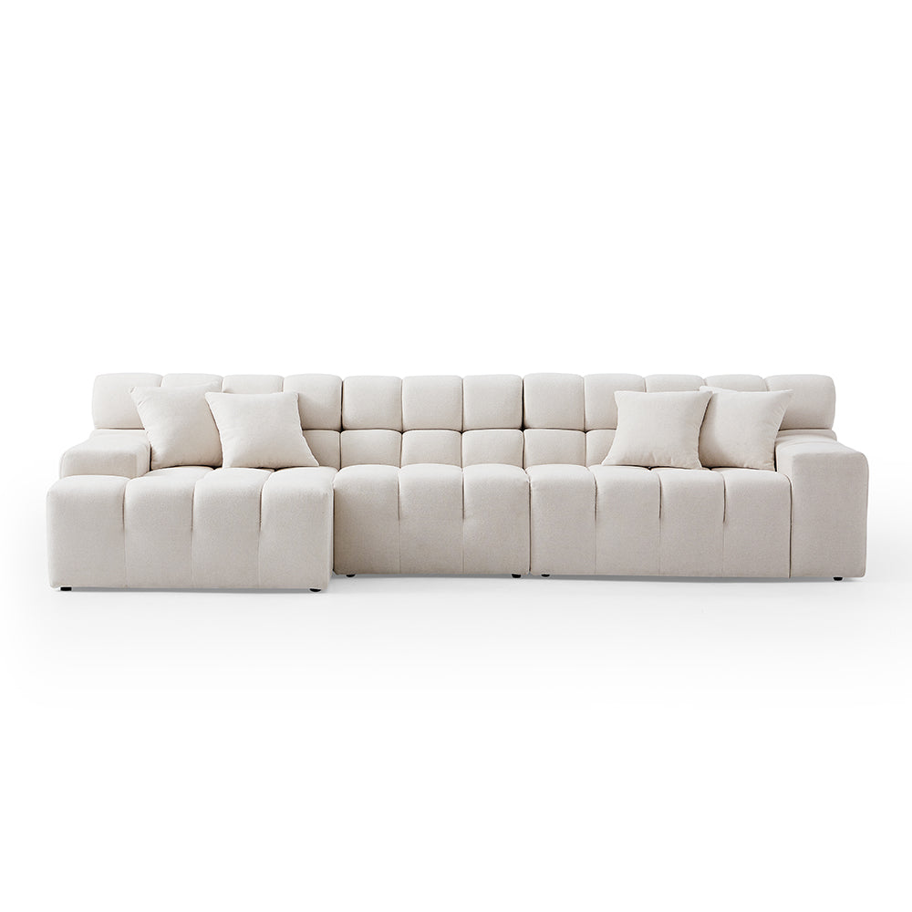 Marshmallow L-Shaped Sectional